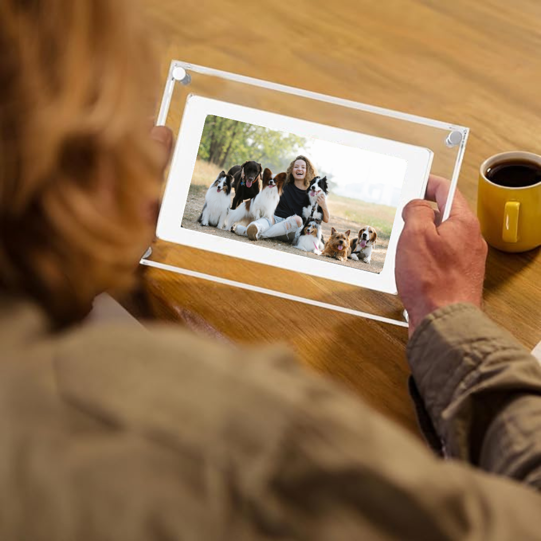 Portaretrato cuadro digital conservar recuerdos