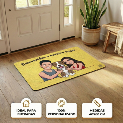 Tapete de Entrada Personalizado - Base Antideslizante